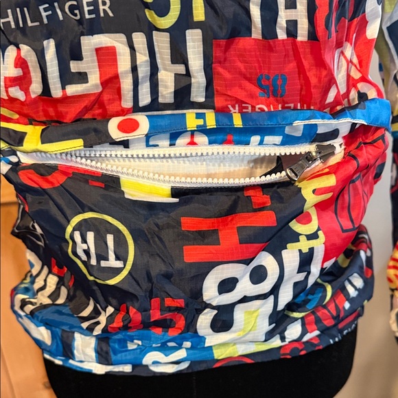 Tommy Hilfiger Multicolor Logo Patchwork Windbreaker Jacket - Picture 5 of 10